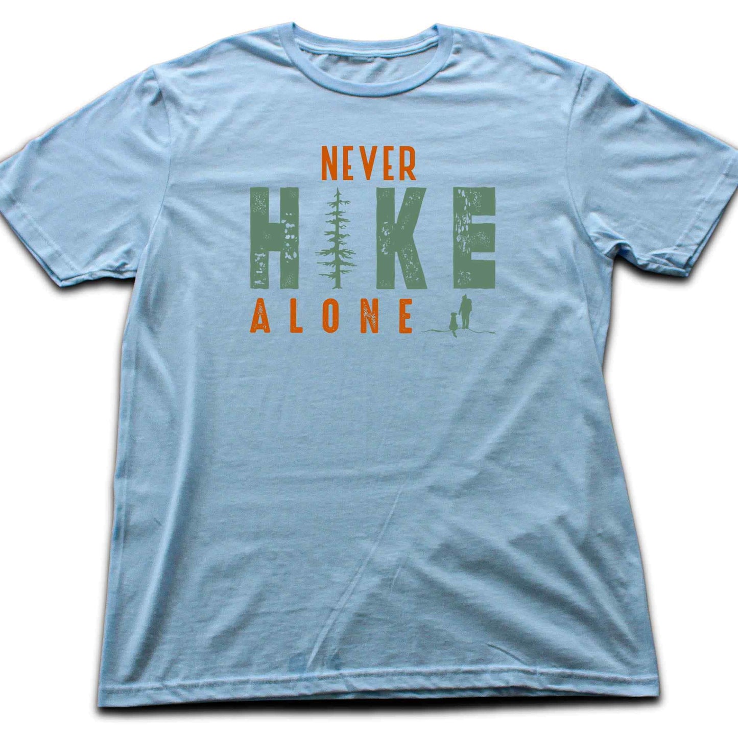 "Never Hike Alone Wander" graphic T-shirt