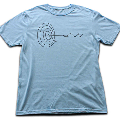 Target and Arrow Line Art T-shirt