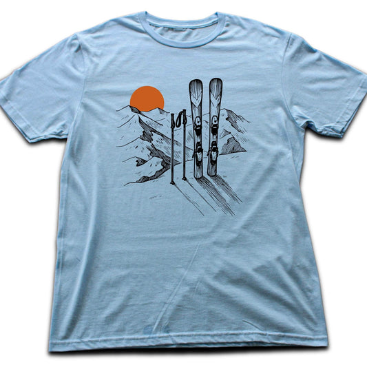 HandDrawn Ski Landscape T-shirt