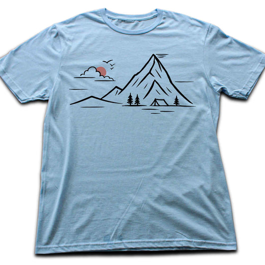 Minimalist Mountain Landscape T-shirt