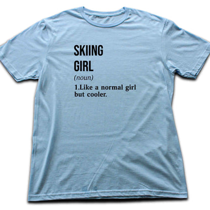 Skiing Girl Definition T-shirt