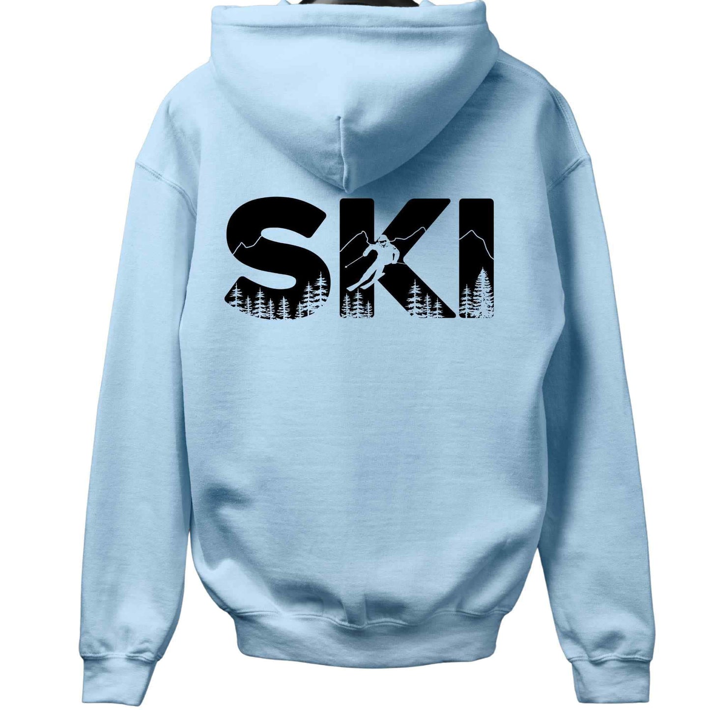 Ski Typo Back-Print Hoodie