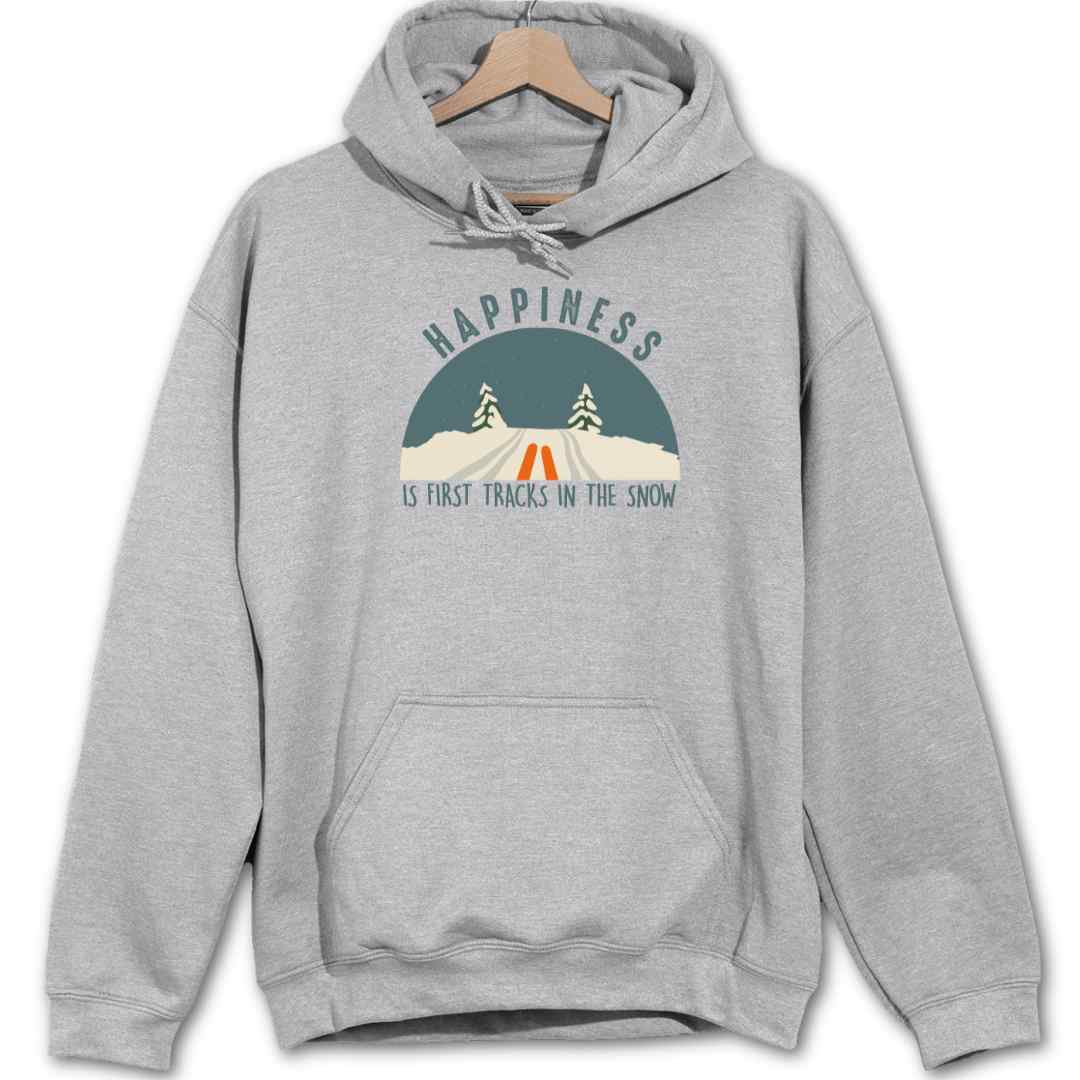 Happiness Is Snow Tracks Hoodie