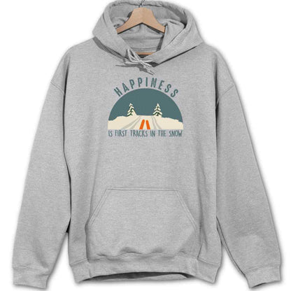 Happiness Is Snow Tracks Hoodie