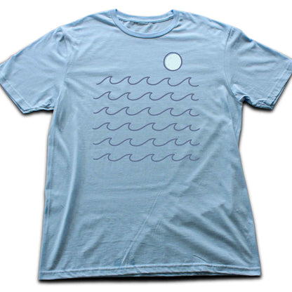 Minimalist Waves and Sun T-shirt