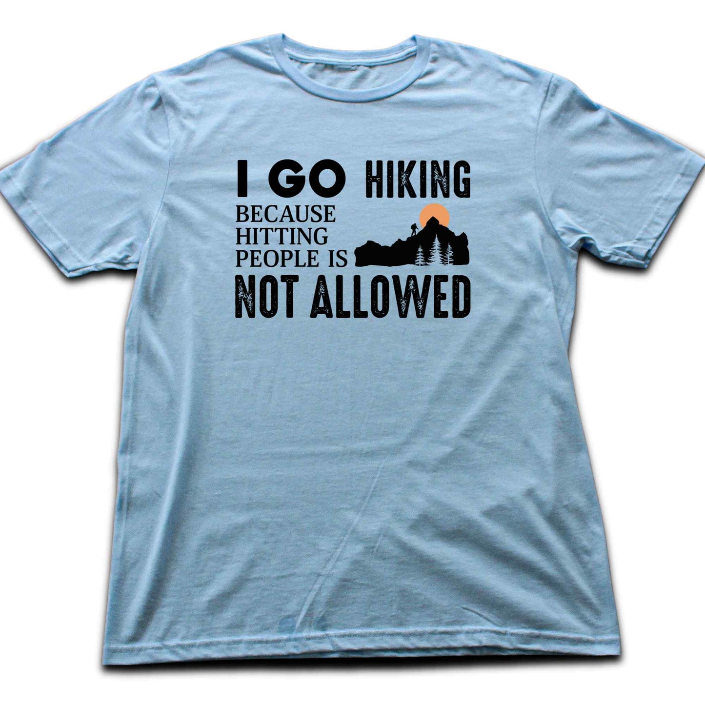 Hitting People Hiking T-shirt