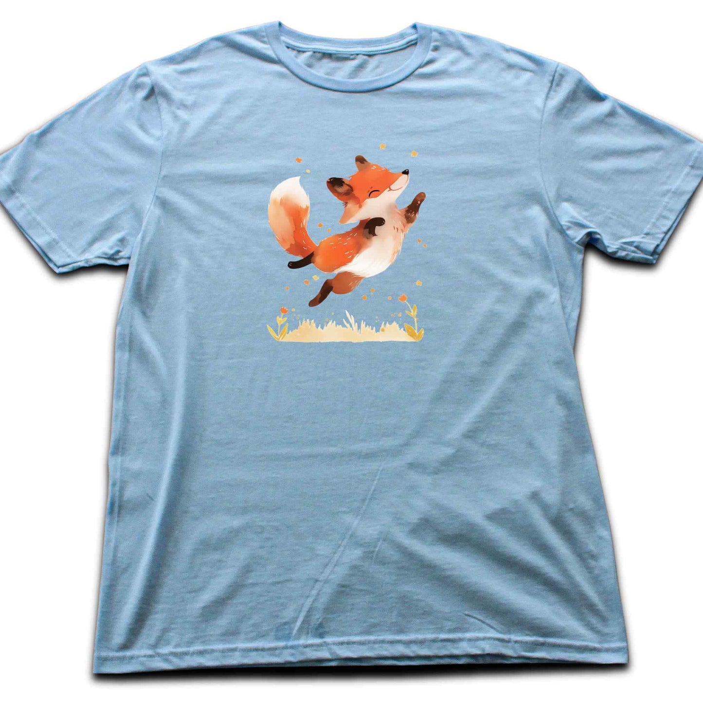 Jumping Cute Fox T-shirt