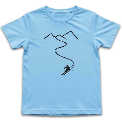 Ski Path Kids T-Shirt