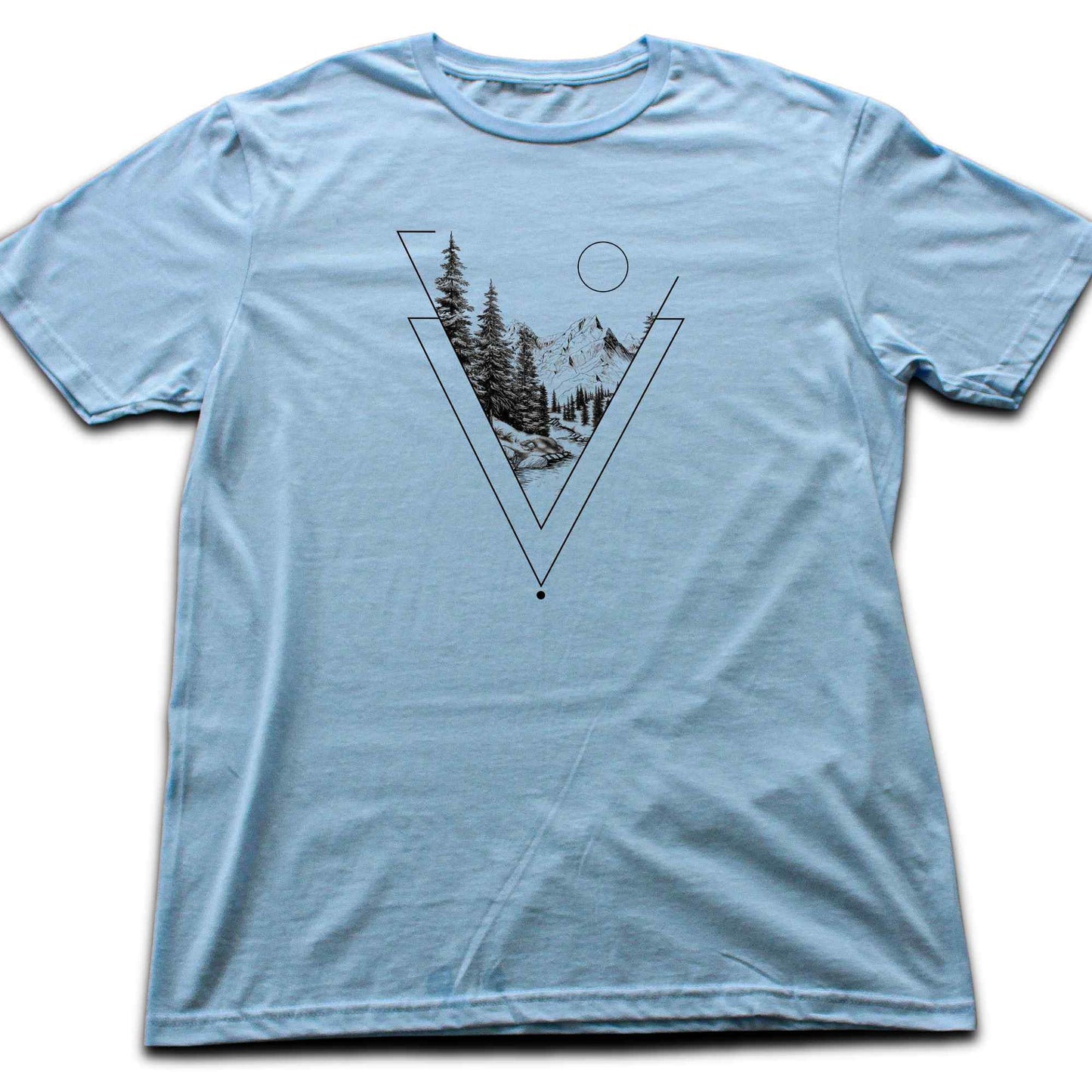 Geometrical Mountain landscape T-shirt