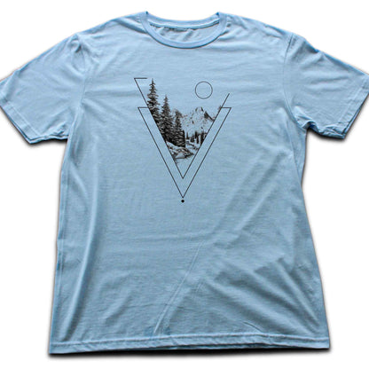 Geometrical Mountain landscape T-shirt