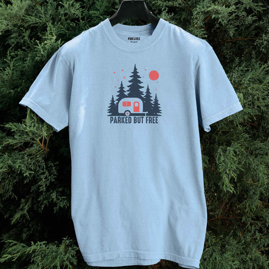 Parked But Free Caravan T-shirt