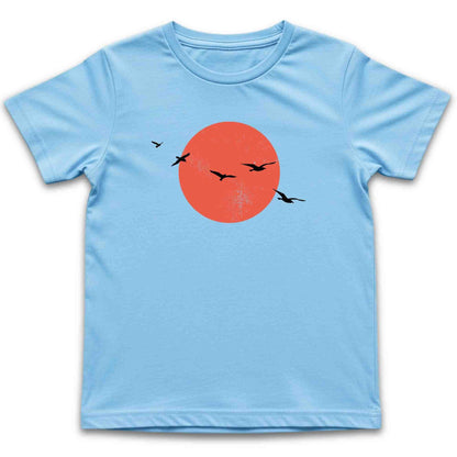 Sunset Birds Kids T-Shirt