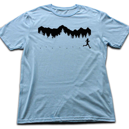 Running Woman In the Nature T-shirt