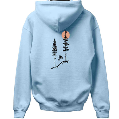 Bike Jump Trees Back-Print Hoodie