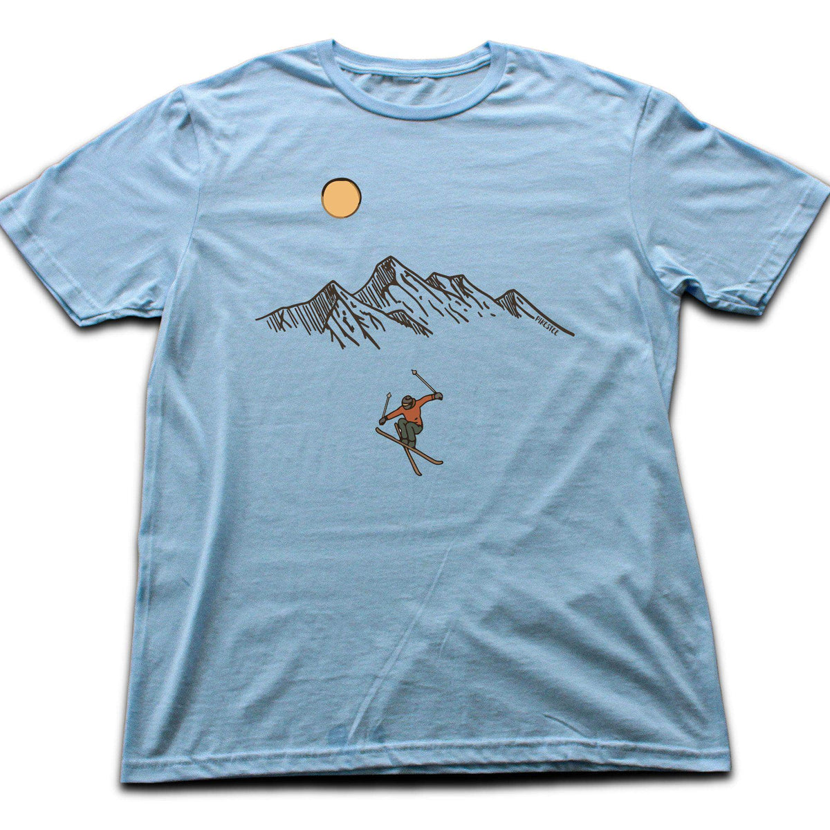 Skier Jump Mountain T-shirt
