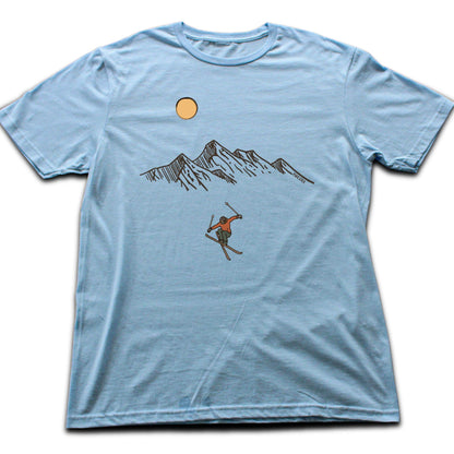 Skier Jump Mountain T-shirt