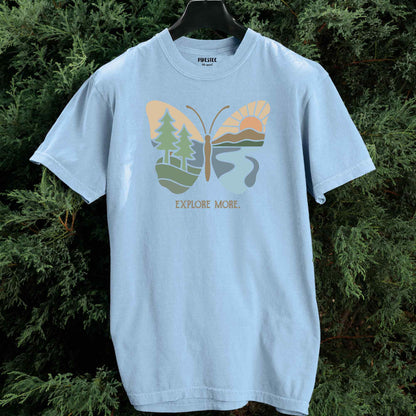 Explore More Butterfly Landscape T-shirt