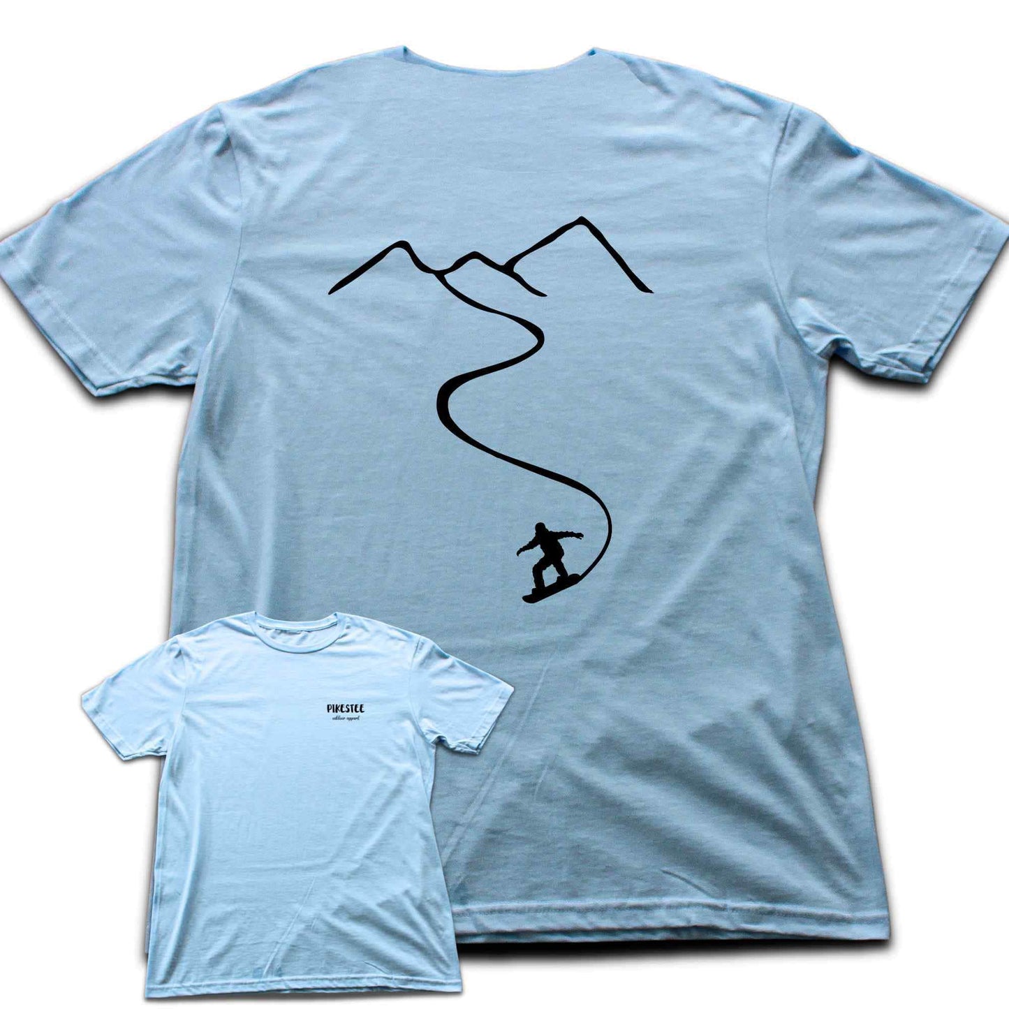 Back Print Snowboard Path T-shirt