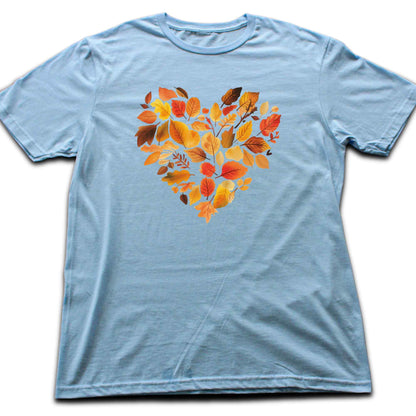 Autumn Leaves Heart T-shirt
