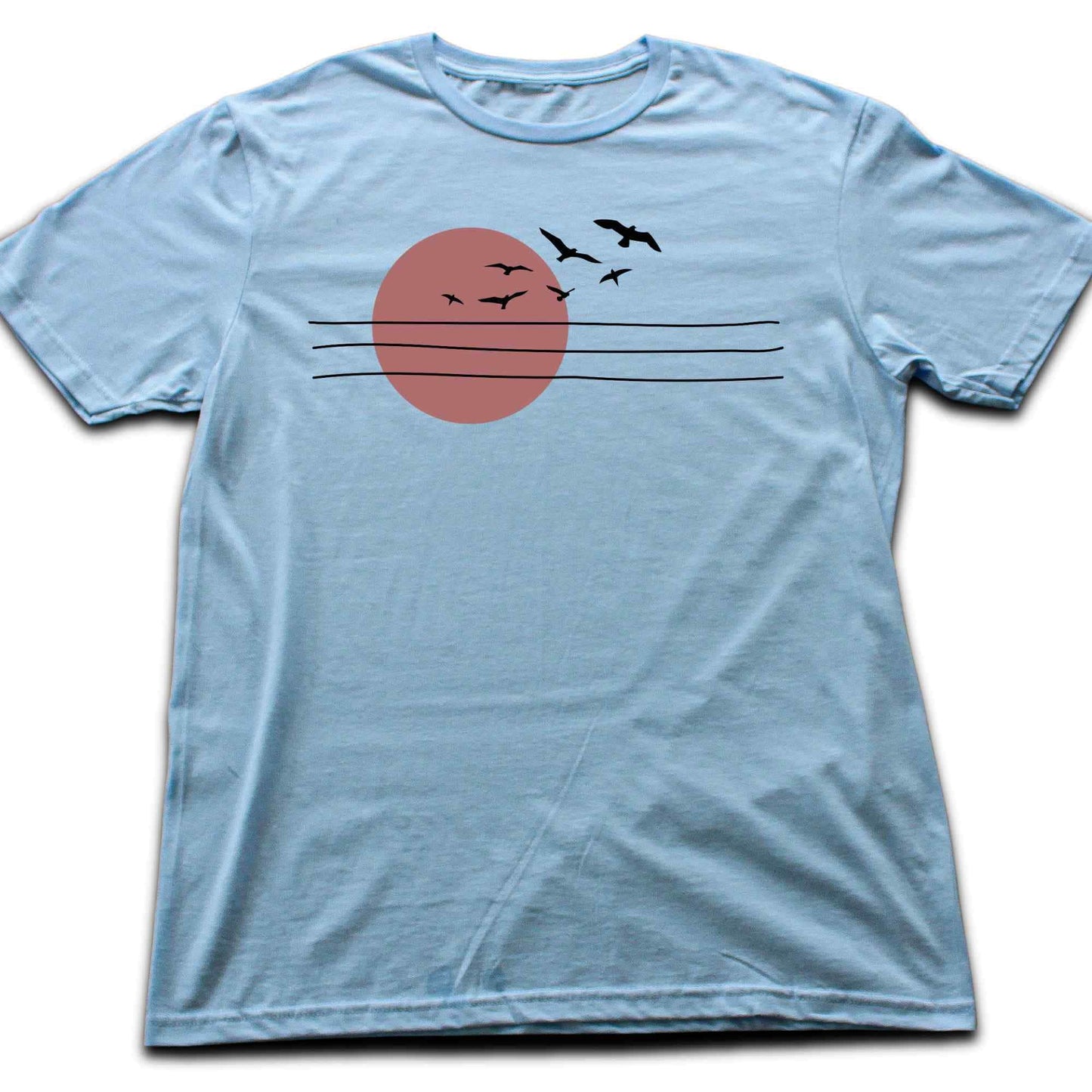 Power Lines And Sun T-shirt