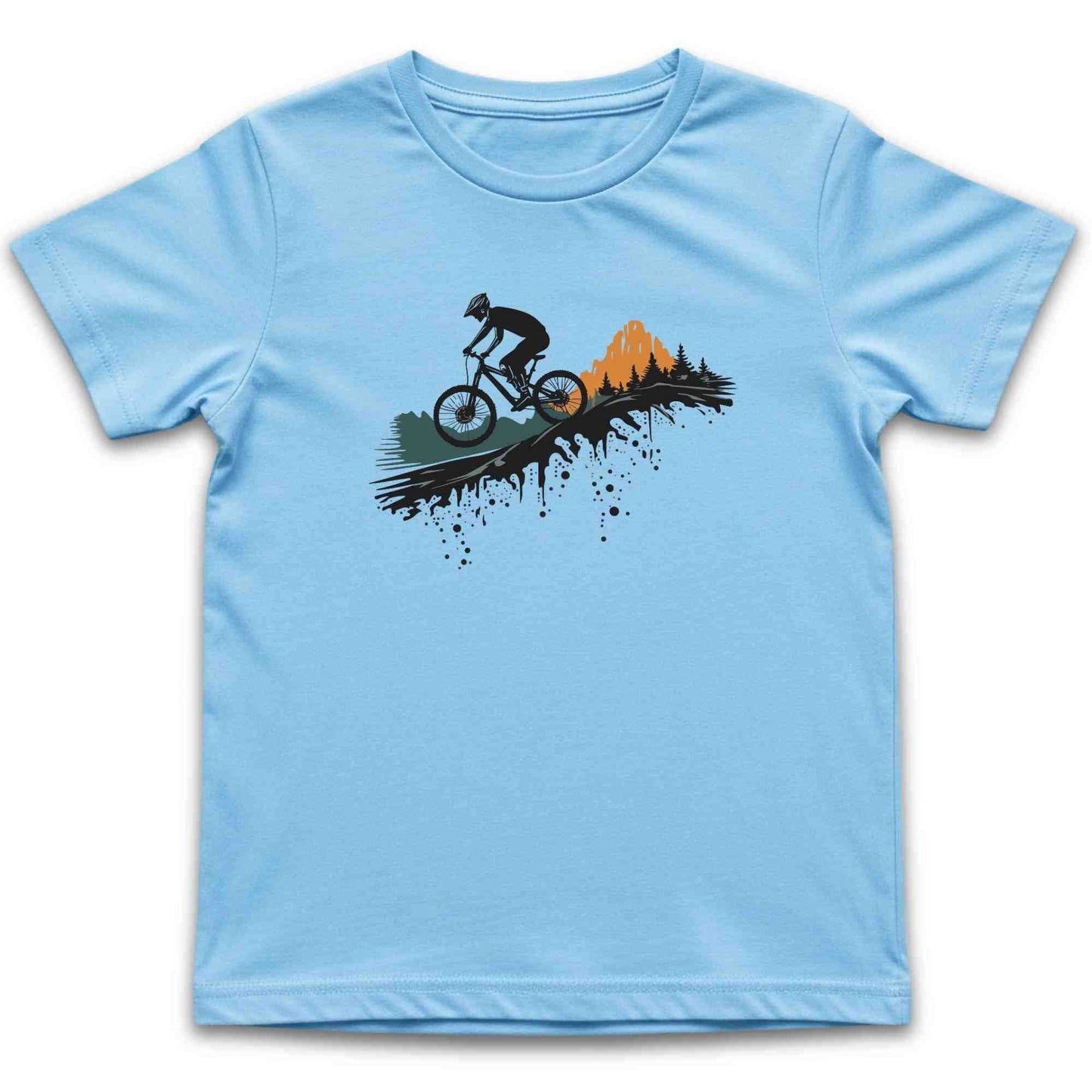 Bike In The Mountain Kids T-Shirt