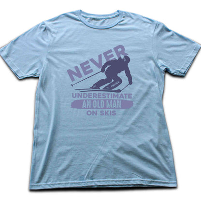 Old Man On Skis T-shirt