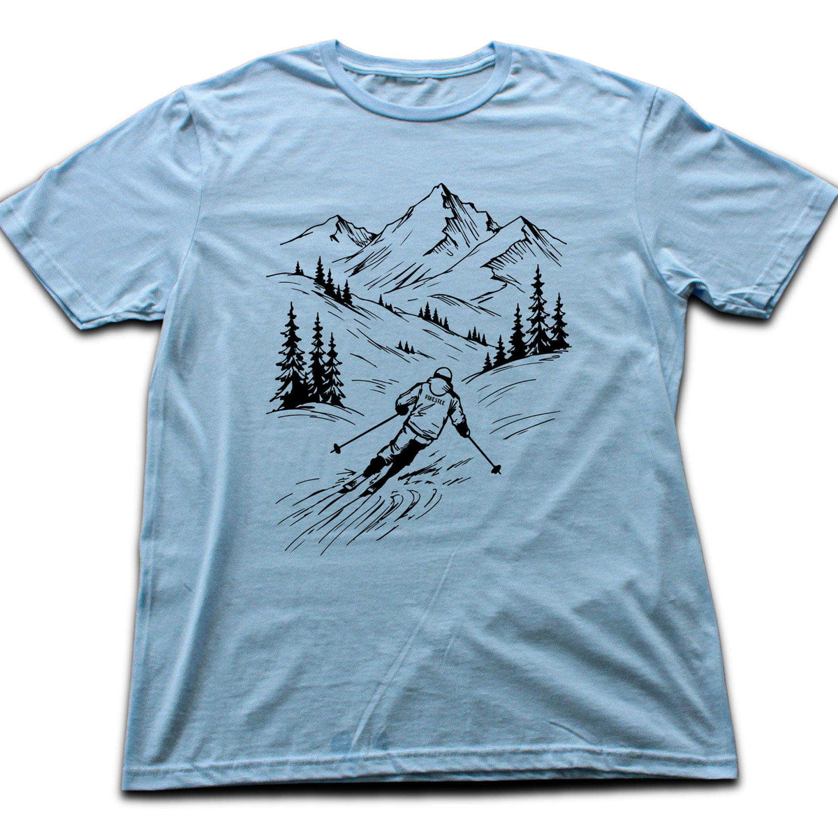 Handdrawn Skier T-shirt