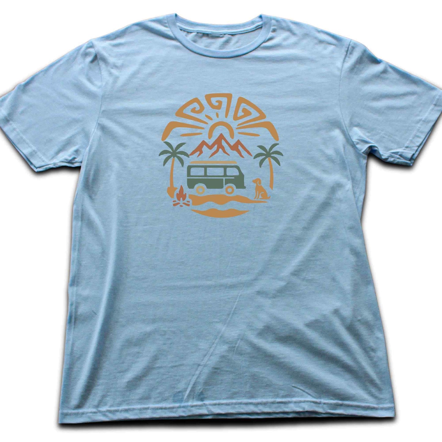 Beach Van And Dog T-shirt