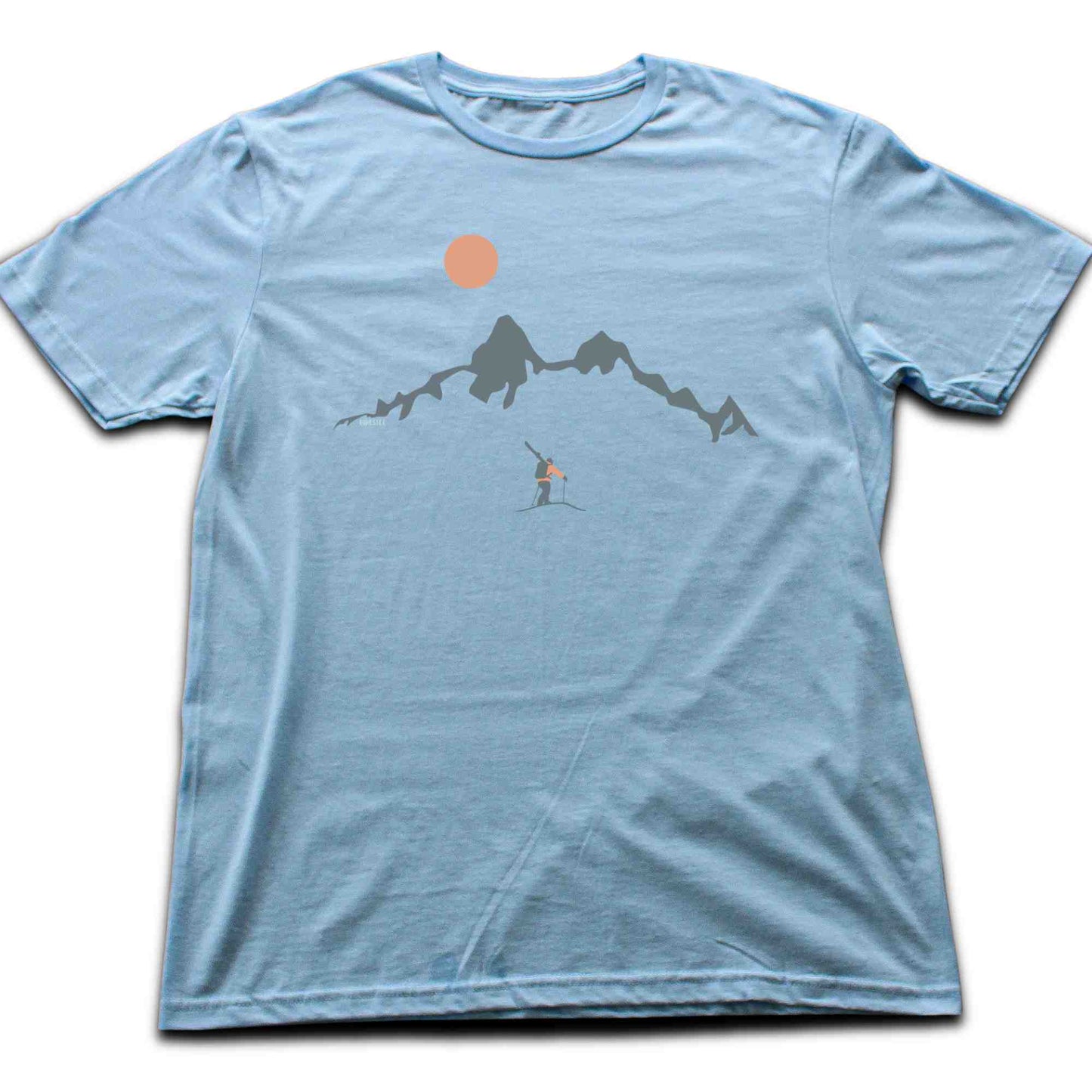 Skier Looking Mountain T-shirt
