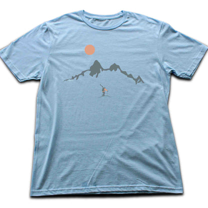 Skier Looking Mountain T-shirt
