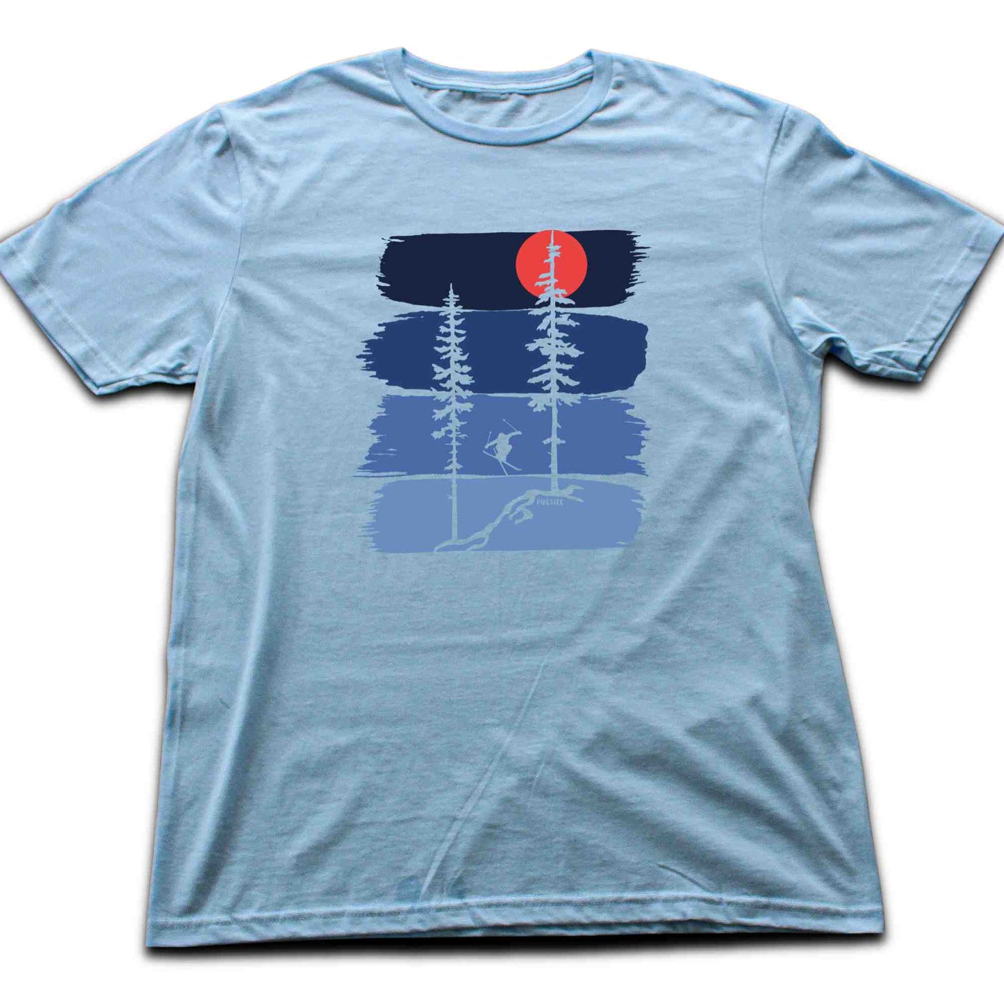 Gradient Ski Jump Trees T-shirt