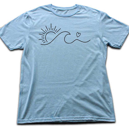 Sun Heart And Wave T-shirt