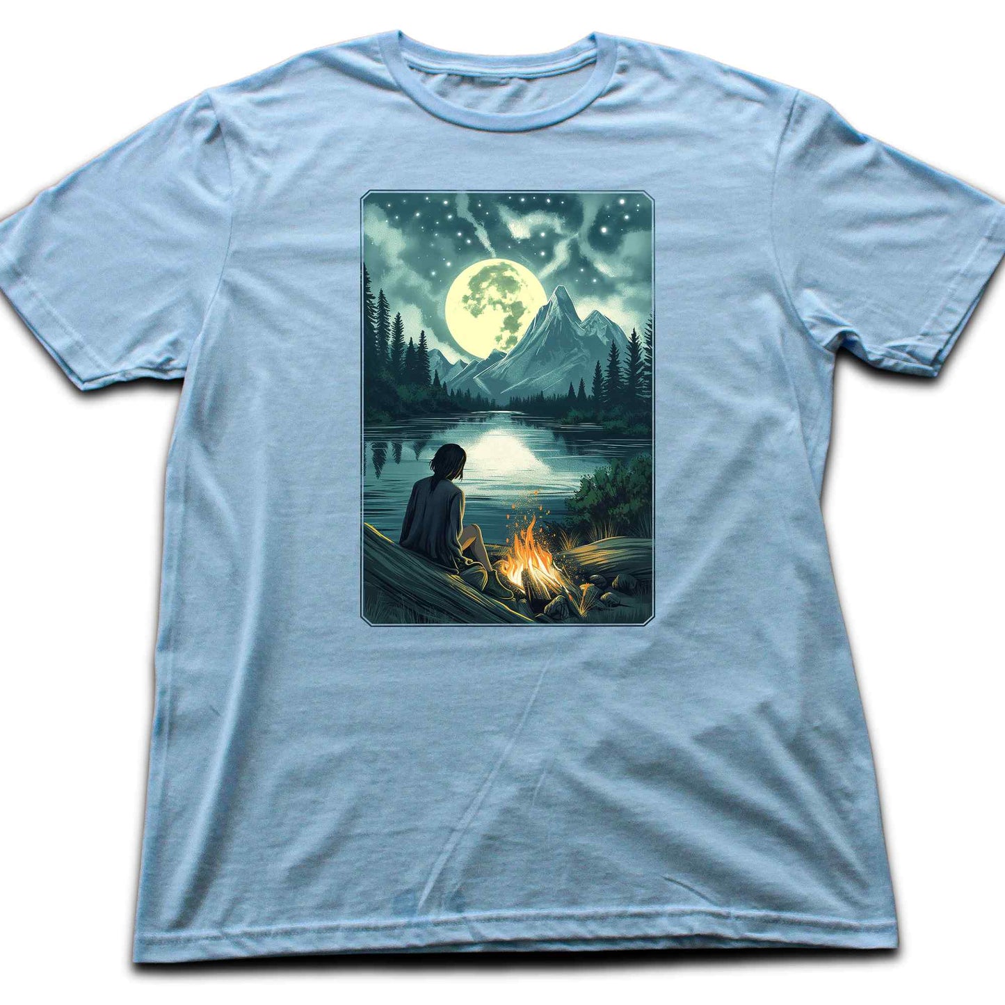 Night landscape Fire Place T-shirt