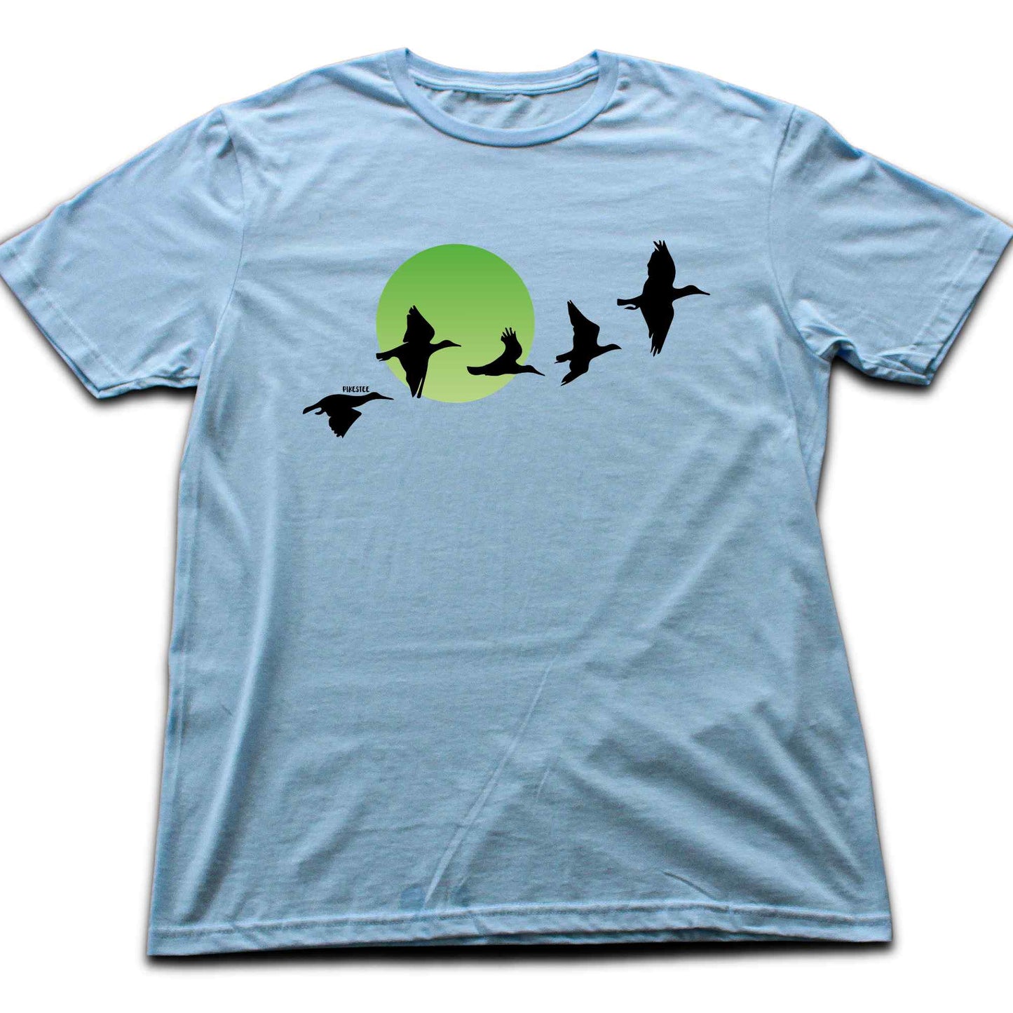 Migratory Birds Green Sun T-shirt