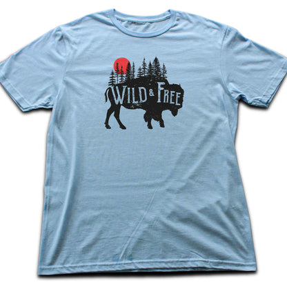 Wild And Free Buffalo T-shirt