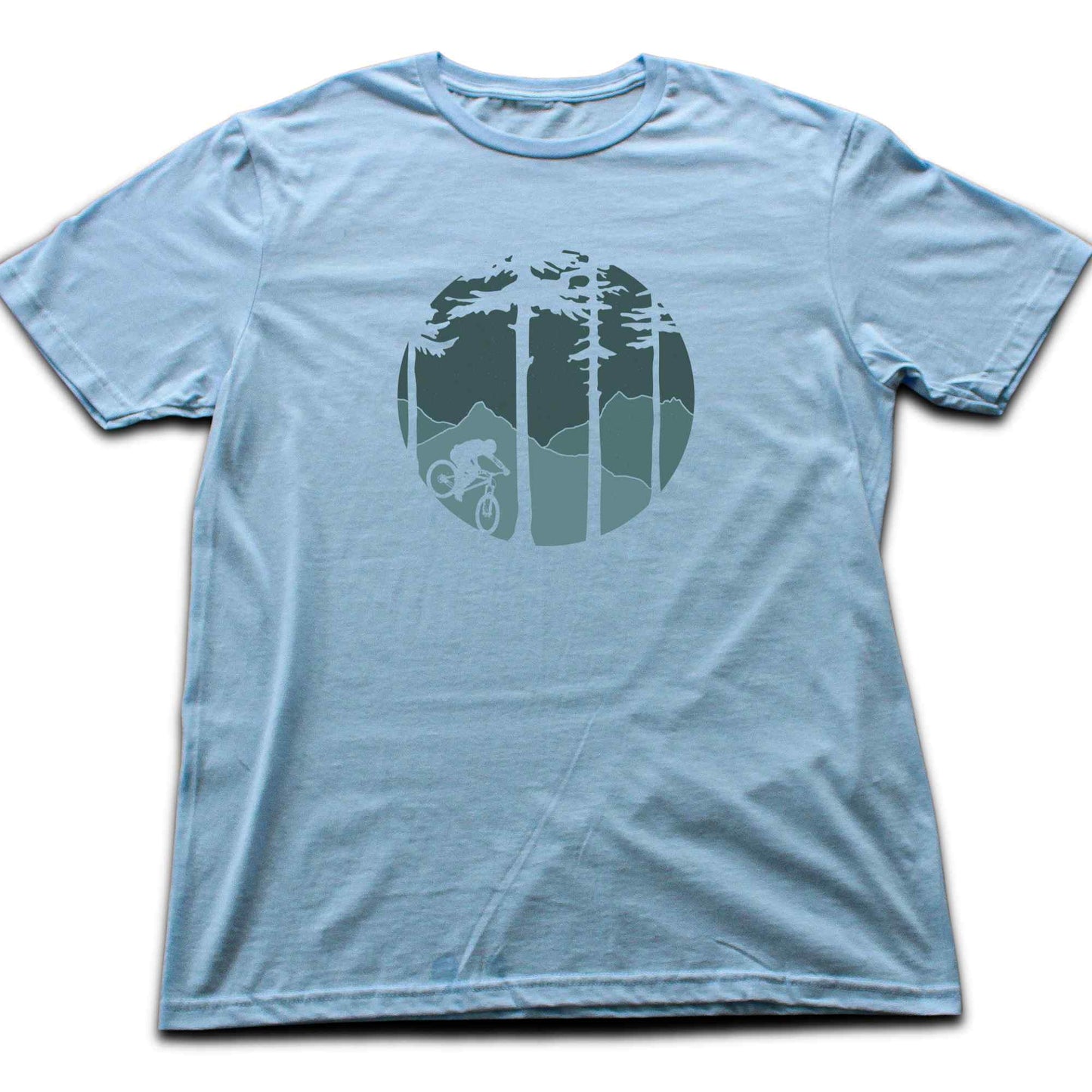 Mountain Biking Round T-shirt