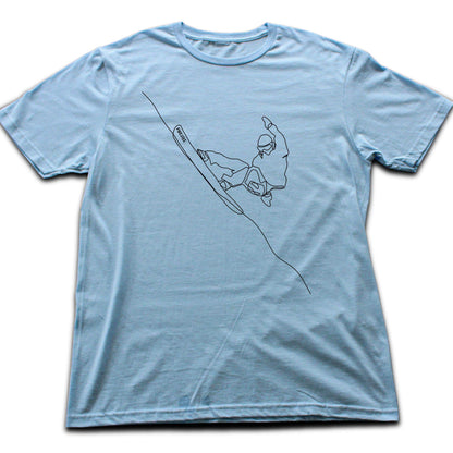 Snowboard Turn Line Art T-shirt