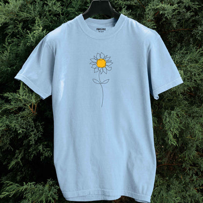 Sunflower Line art T-shirt