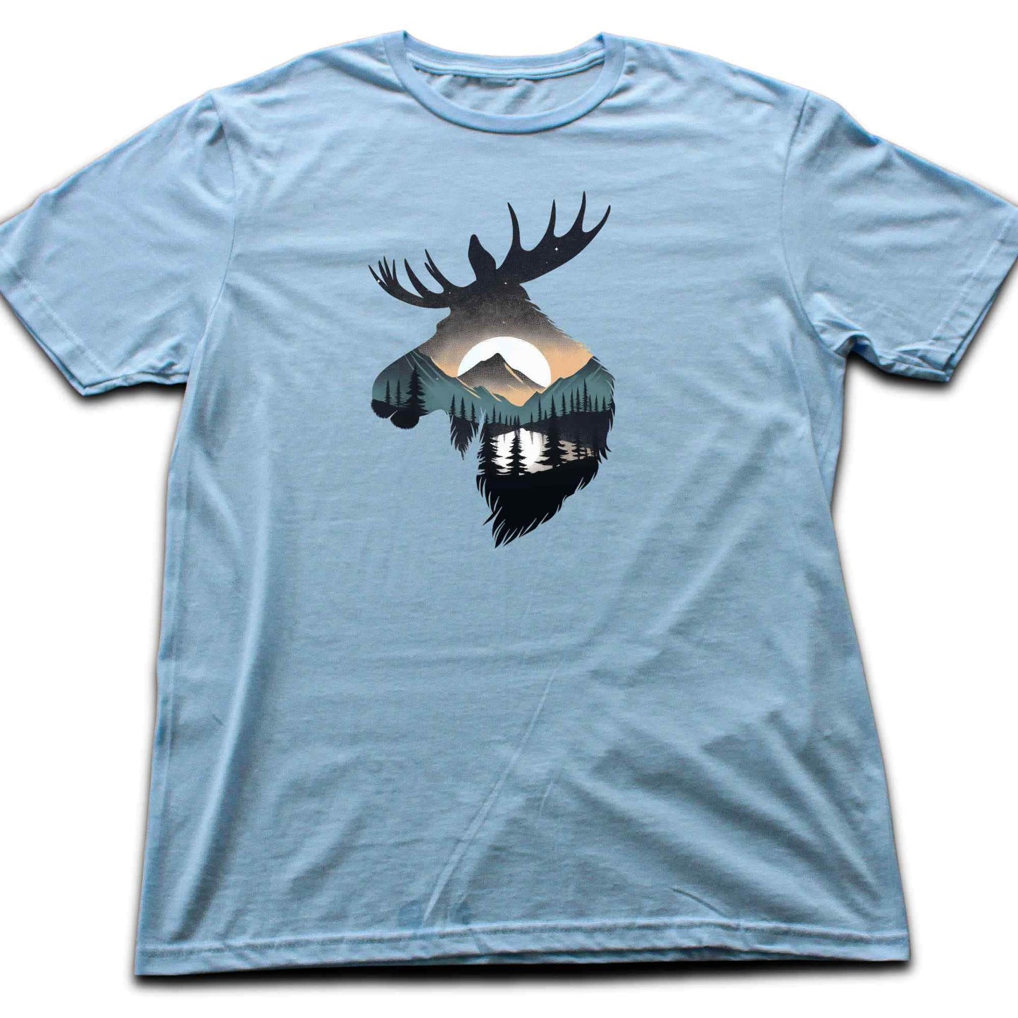Moose Colorfull Landscape T-shirt
