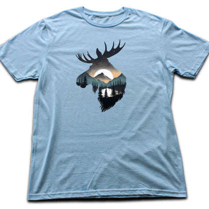 Moose Colorfull Landscape T-shirt