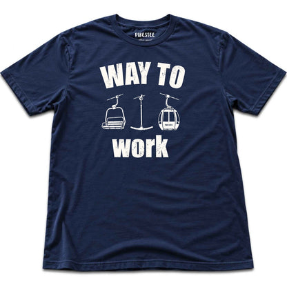 Way To Work Chair T-shirt - Navy