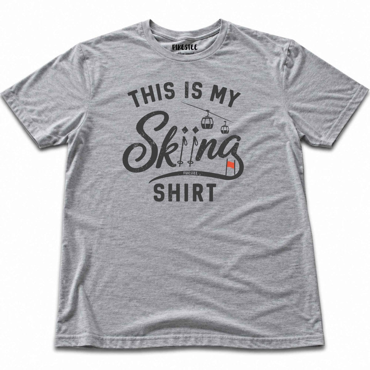 This Is My Skiing Shirt T-shirt - Sport Grey