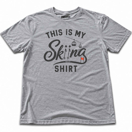 This Is My Skiing Shirt T-shirt - Sport Grey
