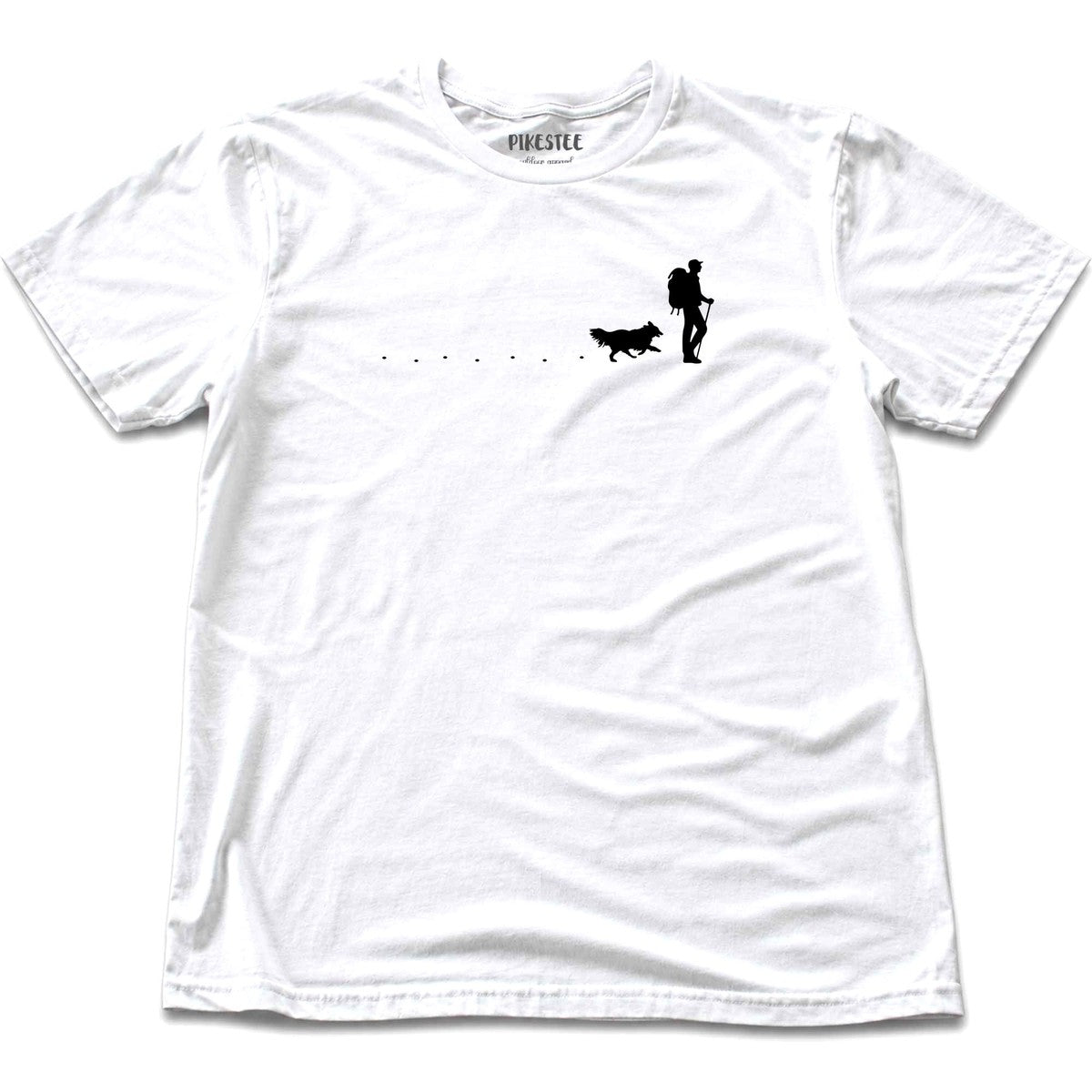 Hiker and Dog Path (manà T-shirt - White