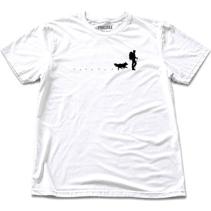 Hiker and Dog Path (manà T-shirt - White