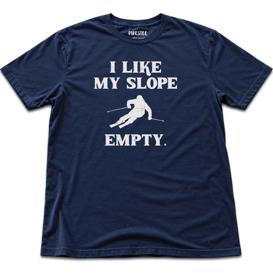 I Like Slope Empty T-shirt - Navy