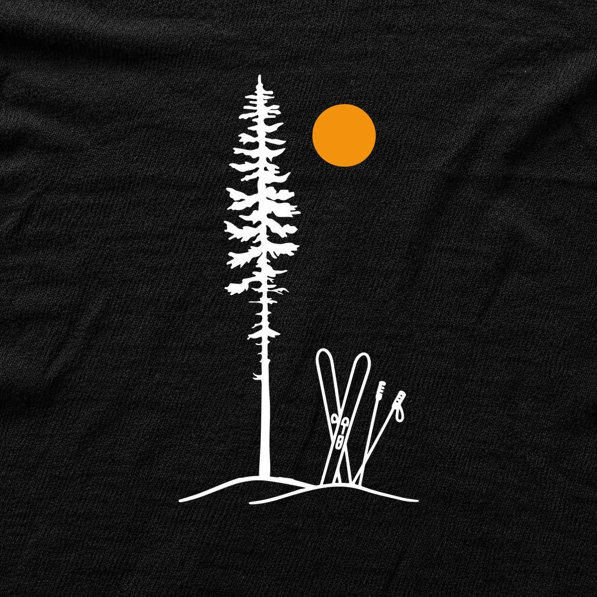 Ski Best Spot T-shirt - Black - hero