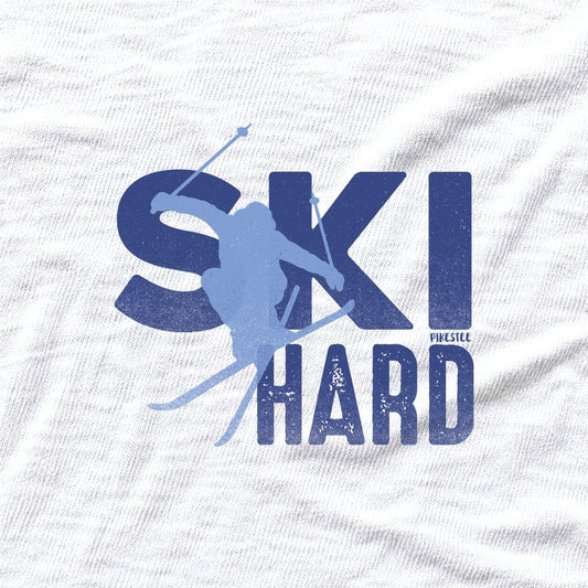 Ski Hard T-shirt - White - hero