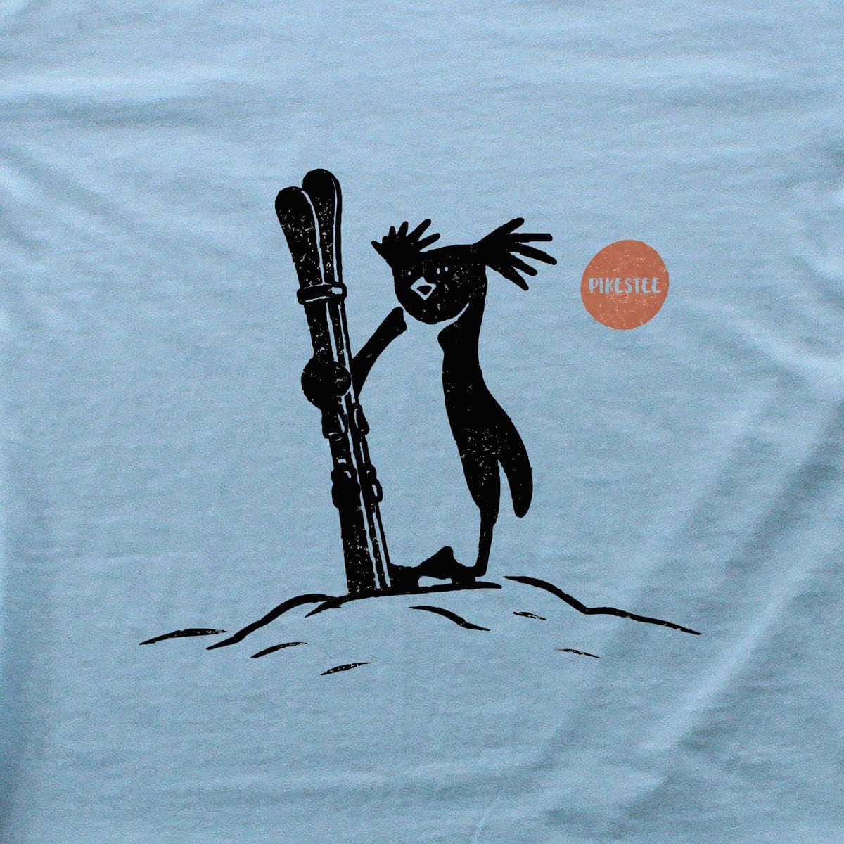 Ski Penguin Sun T-shirt - Light Blue - cover