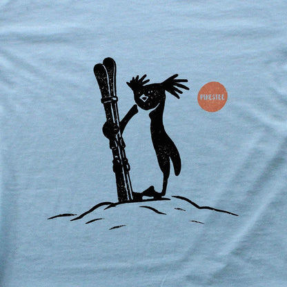 Ski Penguin Sun T-shirt - Light Blue - cover